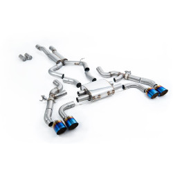 Milltek GPF-back exhaust for BMW X3 X3M/X3M Comp 3.0 (G01) (GPF) 2022+ - Burnt titanium tips