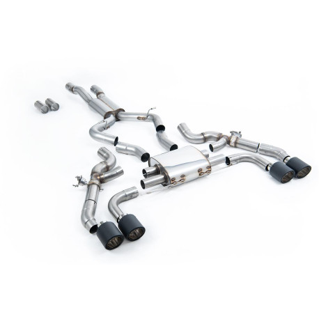 SISTEME DE EVACUARE Milltek Milltek Axle-back exhaust for BMW X4 X4M/X4M Comp 3.0 (G02) (non-GPF) 2022+ - Carbon tips | race-shop.ro