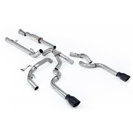 SISTEME DE EVACUARE Milltek Milltek Cat-back exhaust (louder) for Ford F150 SuperCrew 5.0 V8 (non-GPF) 2021+ - Dual Cerakote black tips | race-shop.ro