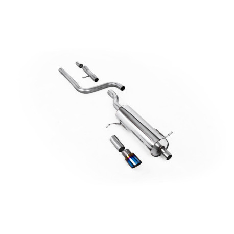 SISTEME DE EVACUARE Milltek Milltek GPF-back exhaust resonated burnt/blue titanium tips for Ford Fiesta Mk8 ST-Line 3 & 5 Door (GPF, GT-90) 2020+ | race-shop.ro
