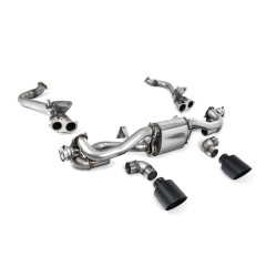 Milltek Cat-back exhaust for Porsche Boxster 718 GTS & Spyder 4.0 (GPF) 2019-2020 - Cerakote black tips