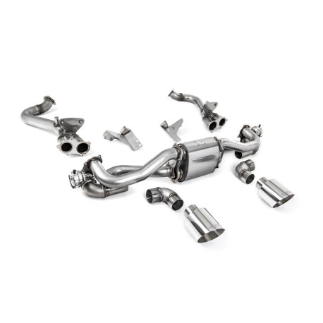 SISTEME DE EVACUARE Milltek Milltek GPF bypass pipe for Porsche Cayman 718 GT4 4.0 (GPF, Manual) 2020+ - Polished tips | race-shop.ro