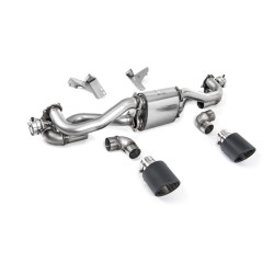 Milltek GPF-back exhaust for Porsche Cayman 718 GT4 4.0 (GPF, Post) 2020+ - Carbon tips