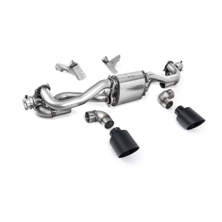 SISTEME DE EVACUARE Milltek Milltek GPF-back exhaust for Porsche Cayman 718 GT4 4.0 (GPF, Post) 2020+ - Cerakote black tips | race-shop.ro
