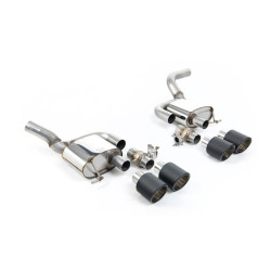 Milltek Rear silencers valved for Porsche Macan 2.9 V6 GTS & Turbo (non-GPF) 2021+ - Carbon tips