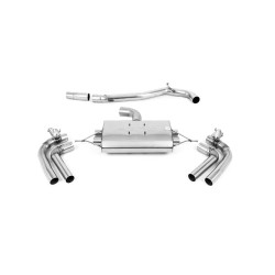 Milltek GPF-back exhaust (louder) for Seat Cupra Formentor 2.0TFSI 4Drive 310PS (GPF) 2021+ - Quad Cerakote black tips