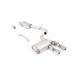 Milltek V2 sistem de evacuare cat-back cu clapete pentru Volkswagen Golf MK5 R32 3.2 V6 (fără GPF) 2005-2009 - tipsuri lustruite