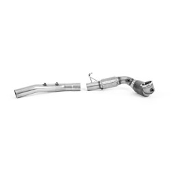 Milltek Large-bore downpipe with sports cat for Volkswagen Golf Mk8.5 GTi (GPF, race cat, for Milltek system) 2024+