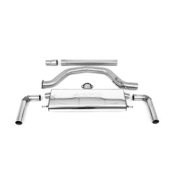 Milltek GPF-back exhaust for Volkswagen Golf Mk8.5 GTi (GPF) 2024+ - Carbon tips