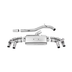 Milltek sistem de evacuare GPF-back mai sonor pentru Volkswagen Golf Mk8.5 R (GPF) 2024+ - tipsuri lustruite