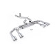 Milltek GPF-back exhaust (loudest) non-valved for Volkswagen Golf Mk8.5 R (GPF) 2024+ - Polished tips