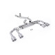 Milltek GPF-back exhaust (loudest) non-valved for Volkswagen Golf Mk8.5 R (GPF) 2024+ - Titanium tips