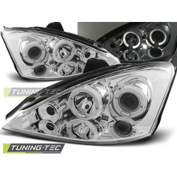 TUNING-TEC faruri (Angel Eyes) pentru FORD FOCUS 11.01-10.04 (H1), crom