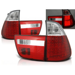 TUNING-TEC stopuri LED pentru BMW X5 E53 09.99-10.03, roșu-alb, V1
