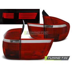 TUNING-TEC stopuri LED pentru BMW X5 E70 03.07-05.10, roșu-alb, V1