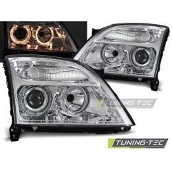 TUNING-TEC faruri (Angel Eyes) pentru OPEL VECTRA C 04.02-08.05 (H7), crom