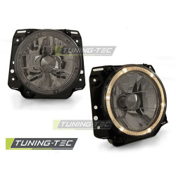 Faruri Angel Eyes fumuriu pentru VW Golf II 2 08.83-08.91