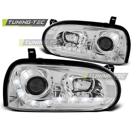 Iluminare auto TUNING-TEC faruri (DRL) pentru VW GOLF 3 09.91-08.97 (H1), crom | race-shop.ro
