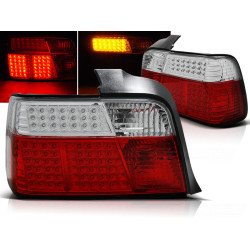 Stopuri led roșu alb pentru BMW E36 12.90-08.99 sedan