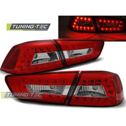TUNING-TEC stopuri LED pentru MITSUBISHI LANCER 8 SEDAN 08-11 (LIMOUSINE, fără omologare), roșu-alb