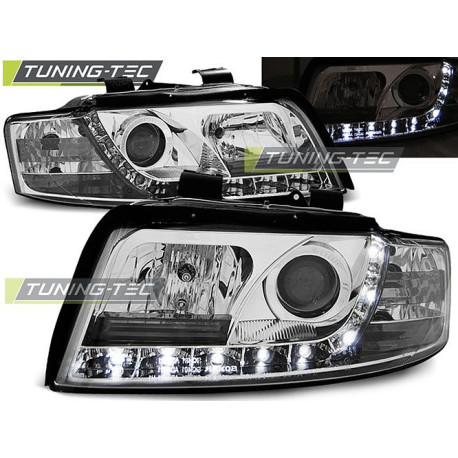 Iluminare auto TUNING-TEC faruri (DRL) pentru AUDI A4 10.00-10.04 (H1), crom | race-shop.ro