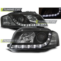 Faruri lumină de zi negru pentru Audi A3 8P 05.03-03.08