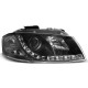 Iluminare auto TUNING-TEC faruri (DRL) pentru AUDI A3 8P 05.03-03.08 (H7/H1), negru | race-shop.ro