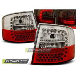 TUNING-TEC stopuri LED pentru AUDI A6 05.97-05.04 AVANT, roșu-alb, V2