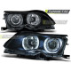 Iluminare auto TUNING-TEC faruri (CCFL, Angel Eyes) pentru BMW E46 09.01-03.05 (LIMOUSINE, TOURING, H7), negru | race-shop.ro