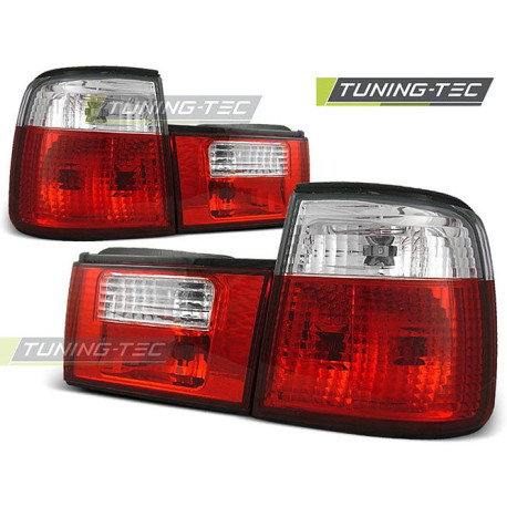 Iluminare auto TUNING-TEC stopuri pentru BMW E34 02.88-12.95 (LIMOUSINE), roșu-alb | race-shop.ro