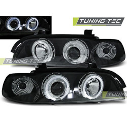 Faruri Angel Eyes negru pentru BMW E39 09.95-06.03