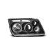 Iluminare auto TUNING-TEC faruri (Angel Eyes) pentru VW BORA 09.98-07.05 (H1), negru | race-shop.ro