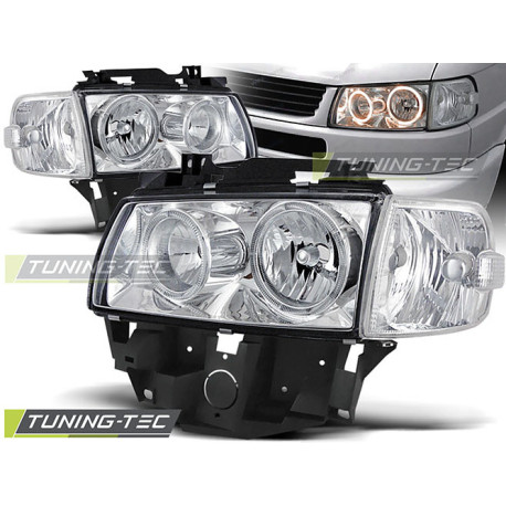 Iluminare auto TUNING-TEC faruri (Angel Eyes) pentru VW T4 08.96-03.03 BUS (H7), crom | race-shop.ro