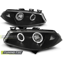TUNING-TEC faruri (Angel Eyes) pentru RENAULT MEGANE II 11.02-12.05 (H1), negru