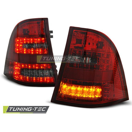Iluminare auto TUNING-TEC stopuri LED pentru MERCEDES W163 ML M-KLASA 03.98-05, roșu-fumuriu, V2 | race-shop.ro