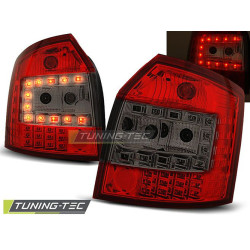 TUNING-TEC stopuri LED pentru AUDI A4 10.00-10.04 AVANT, roșu-fumuriu