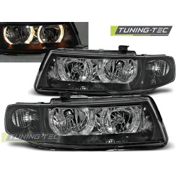 TUNING-TEC faruri (Angel Eyes) pentru SEAT LEON / TOLEDO 04.99-08.04 (H7), negru