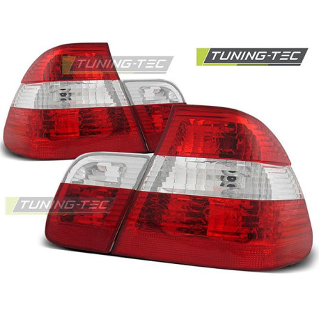 Iluminare auto TUNING-TEC stopuri pentru BMW E46 09.01-03.05 (LIMOUSINE), roșu-alb | race-shop.ro