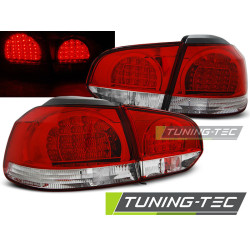 TUNING-TEC stopuri LED pentru VW GOLF 6 10.08-12 (HATCHBACK), roșu-alb