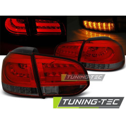 TUNING-TEC stopuri LED (LED Bar) pentru VW GOLF 6 10.08-12, roșu-fumuriu, V1