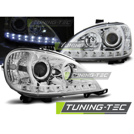 Iluminare auto FARURI CU LUMINĂ DE ZI CROMATĂ se potrivește MERCEDES W163 ML M-KLASA 03.98-08.01 | race-shop.ro