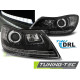 TUNING-TEC faruri (True DRL) pentru SKODA OCTAVIA 09-12 (H7/H1), negru