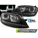 Iluminare auto TUNING-TEC faruri LED (U-LED) pentru LINE VW GOLF 7 11.12-17 (H7), negru | race-shop.ro