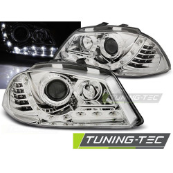 TUNING-TEC faruri (DRL) pentru SEAT IBIZA 6L 04.02-08 (H1), crom, V2