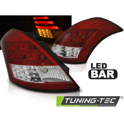 TUNING-TEC stopuri LED (LED Bar) pentru SUZUKI SWIFT V 10, roșu-alb