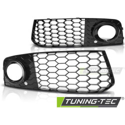 TUNING-TEC ornamente proiectoare ceață pentru AUDI A4 (B8) 08-10.11, negru lucios
