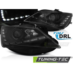 FARURI TRUE DRL NEGRU se potrivește SEAT SEAT IBIZA 6J 12-15