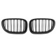 Body kit și tuning vizual GRILĂ NEGRU MAT DOUBLE BAR se potrivește BMW F01 09-15 | race-shop.ro