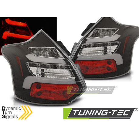 Iluminare auto TUNING-TEC stopuri LED (LED Bar, SEQ) pentru FORD FOCUS 3 11-10.14 HATCHBACK, negru | race-shop.ro