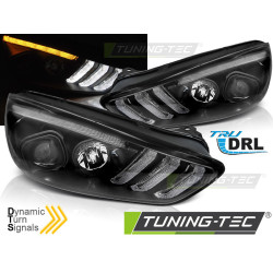 FORD FOCUS MK3 15-18 NEGRU DRL LED SEQ INDICAOR